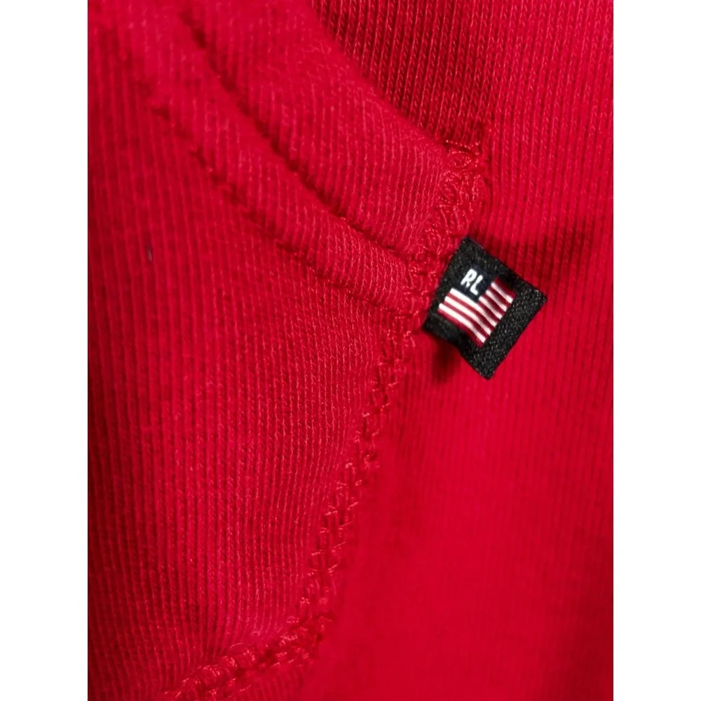 Polo Jeans Co Ralph Lauren Poncho Cape Red Fringe Hooded Boho Western